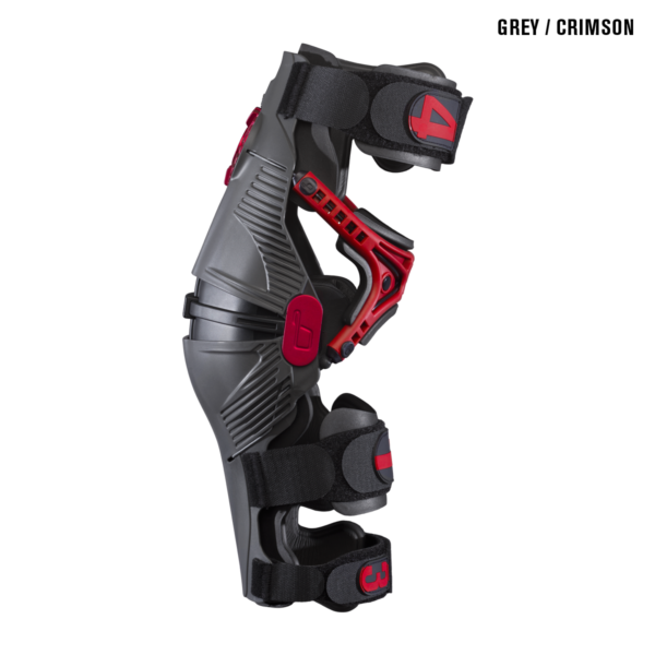Mobius X8 Knee Brace - Grey Crimson