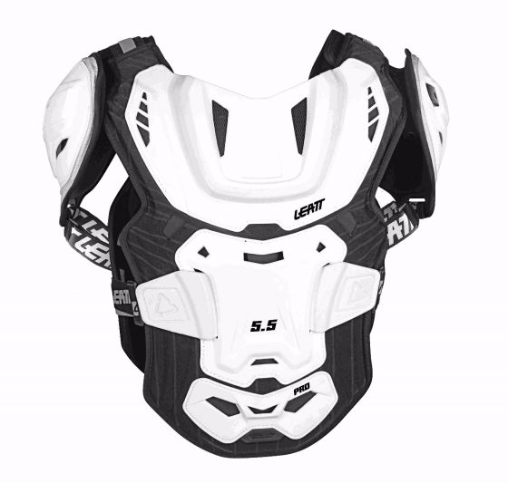 LEATT CHEST PROTECTOR 5.5 PRO WHITE