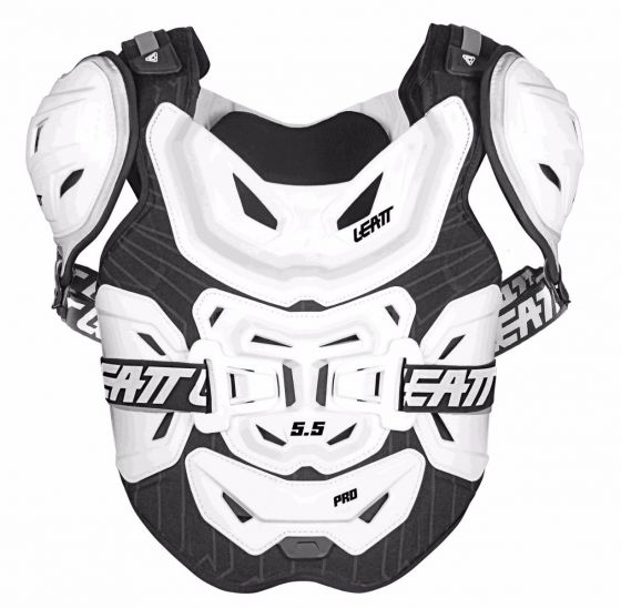LEATT CHEST PROTECTOR 5.5 PRO WHITE