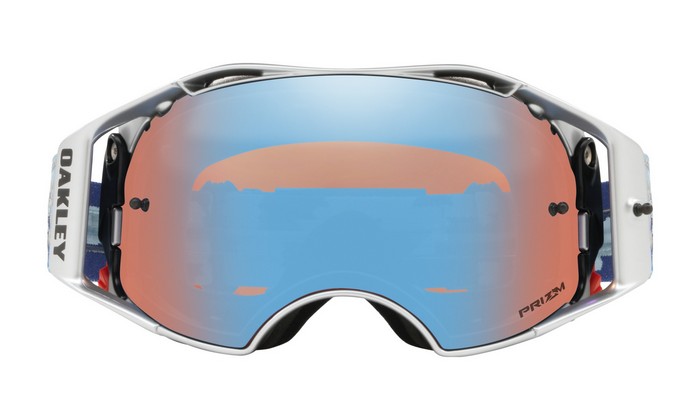 OAKLEY AIRBRAKE GOGGLES ELI TOMAC SIGNATURE MILITARY BLUE- PRIZM SAPPHIRE IRIDIUM LENS