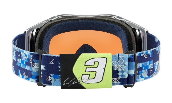 OAKLEY AIRBRAKE GOGGLES ELI TOMAC SIGNATURE MILITARY BLUE- PRIZM SAPPHIRE IRIDIUM LENS