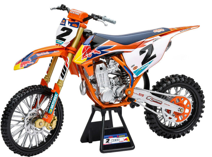 COOPER WEBB RED BULL KTM SXF 450 1:6 SCALE DIECAST MX MODEL BIKE
